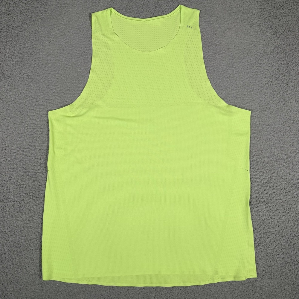 Lululemon Tank Top Mens 2XL Green License to Train Athletic Workout Running Logo